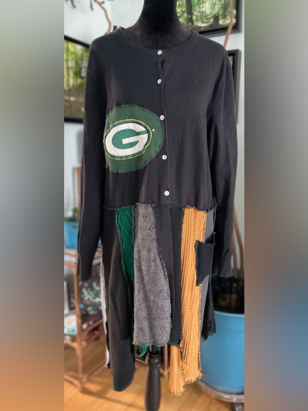 Green Bay Packers One of a Kind Sweater Duster